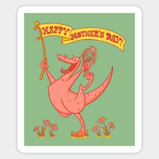 Dinosaur Mother's Day Sticker